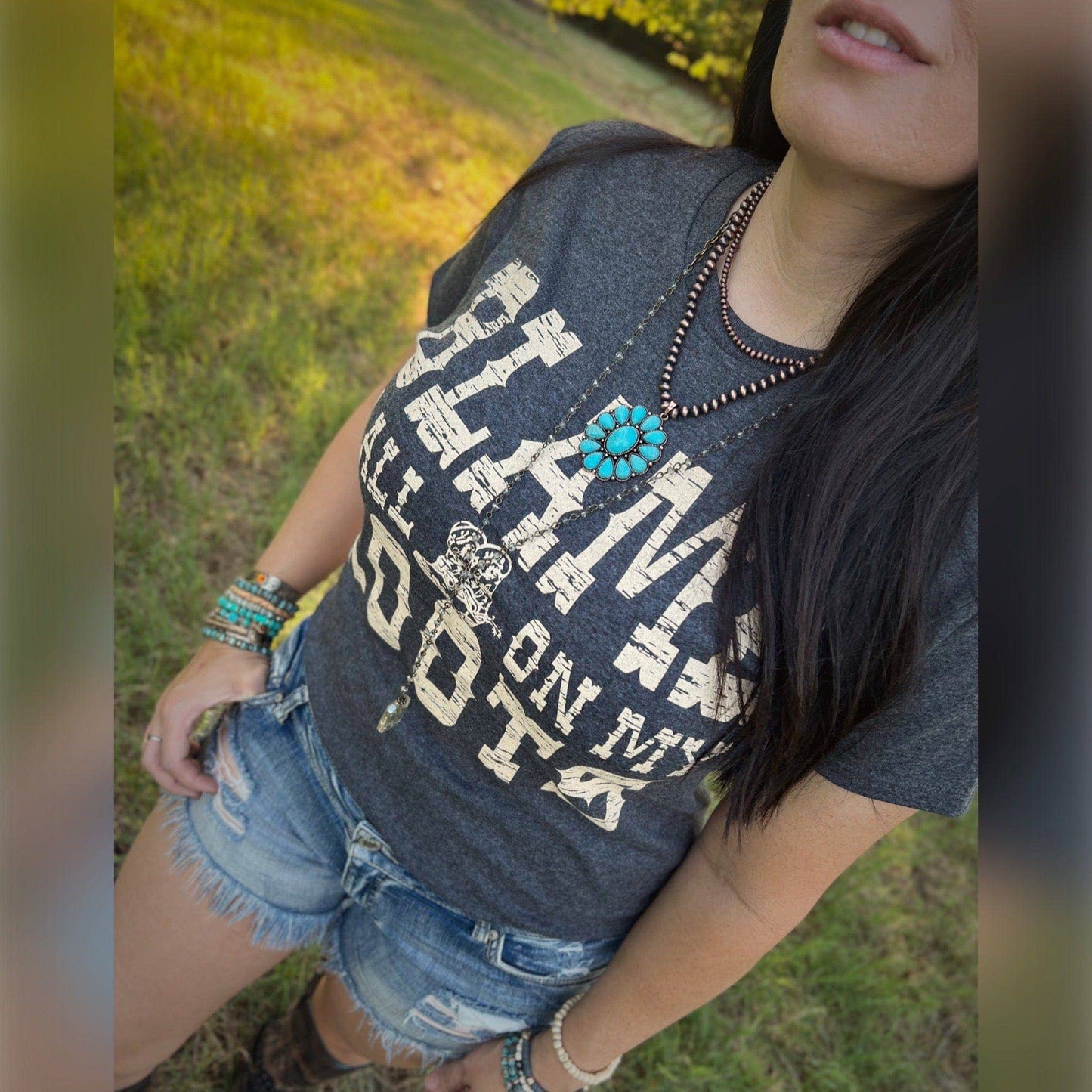 Blame It All On My Roots Soft Graphic Tee