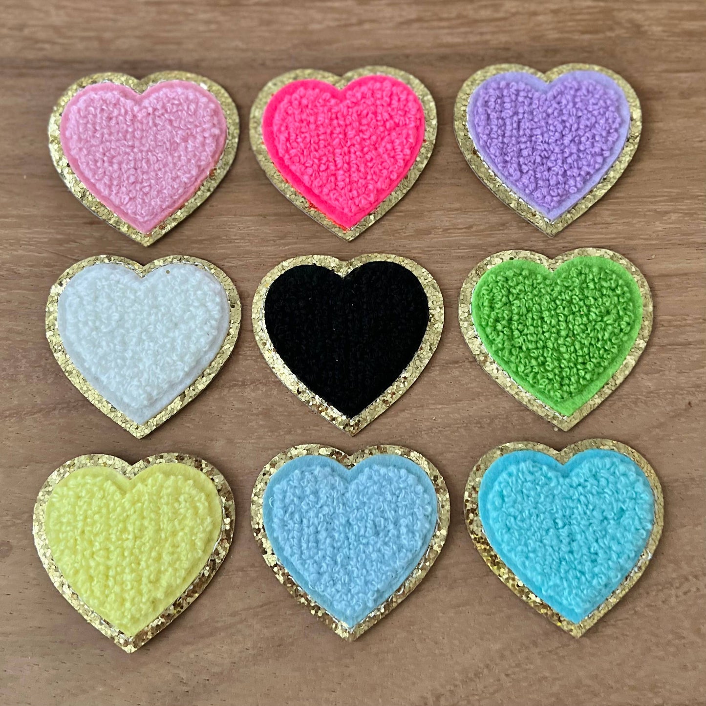 Chenille Heart Patch | Self Adhesive Patches