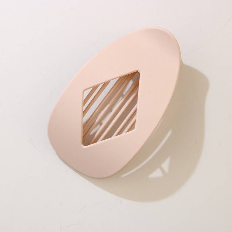 Jumbo Lay Flat Oval Hair Claw Clips Secure Styling