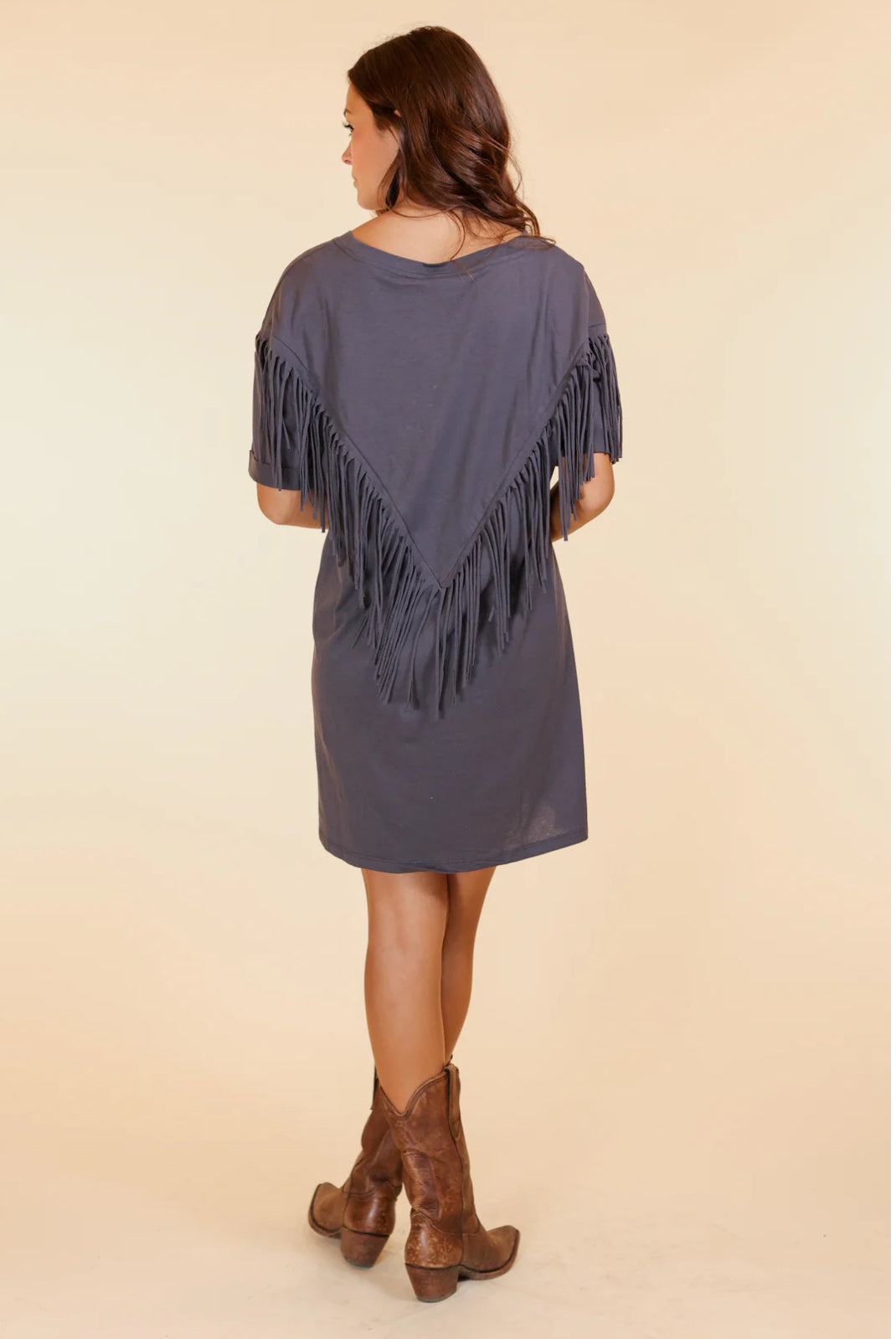 Fringe T-Shirt Dress