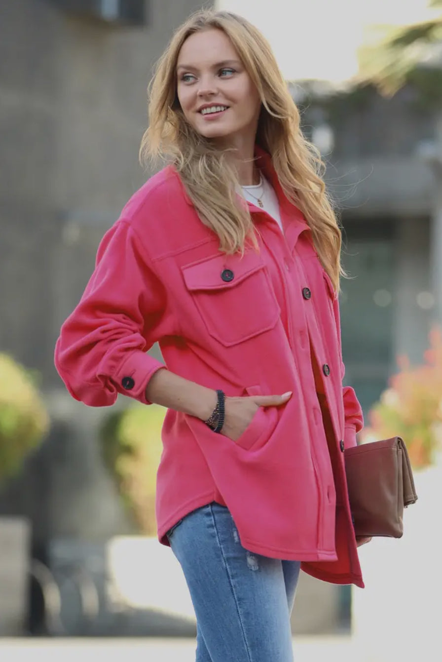 Basic Fleece Shacket