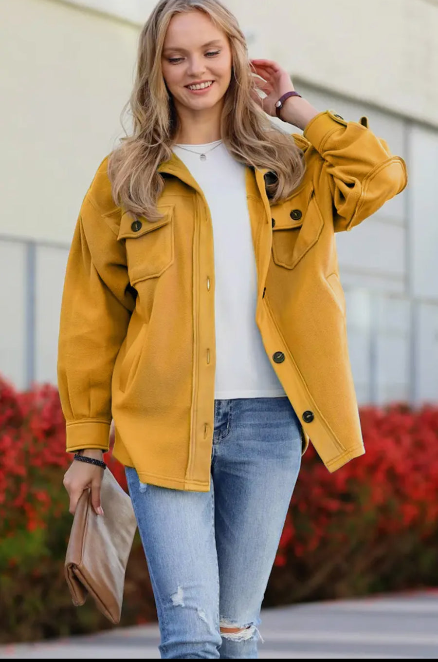 Basic Fleece Shacket