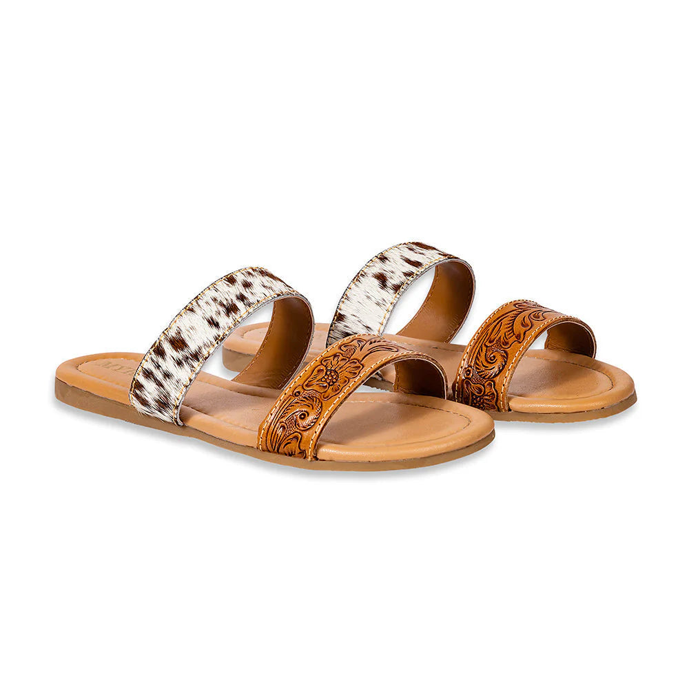 Lena Cowhide Sandals