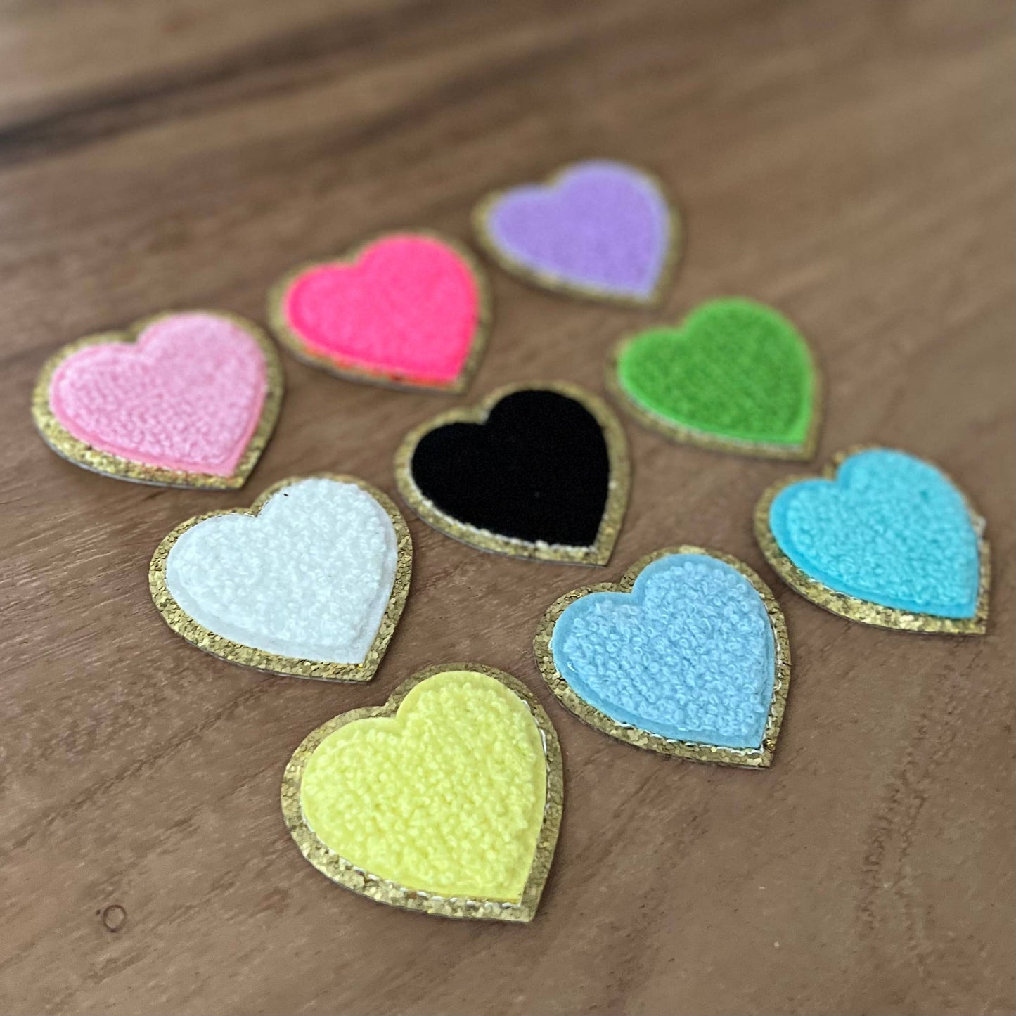Chenille Heart Patch | Self Adhesive Patches