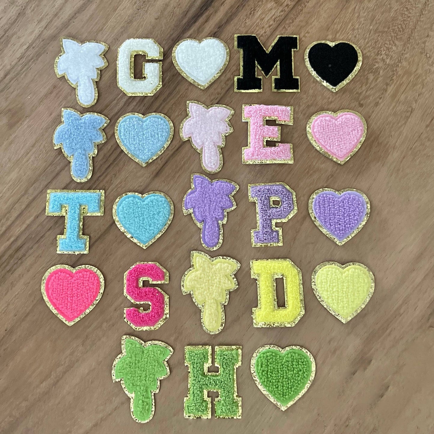 Chenille Heart Patch | Self Adhesive Patches