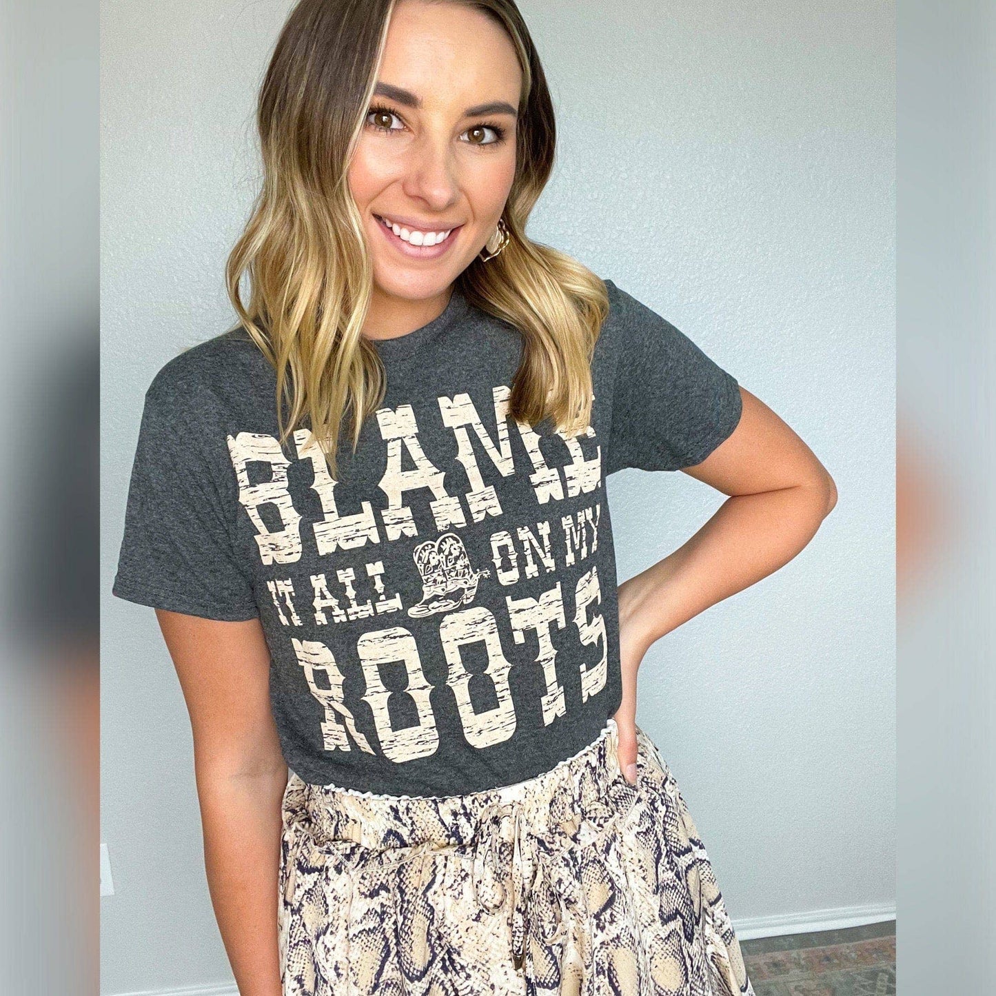 Blame It All On My Roots Soft Graphic Tee