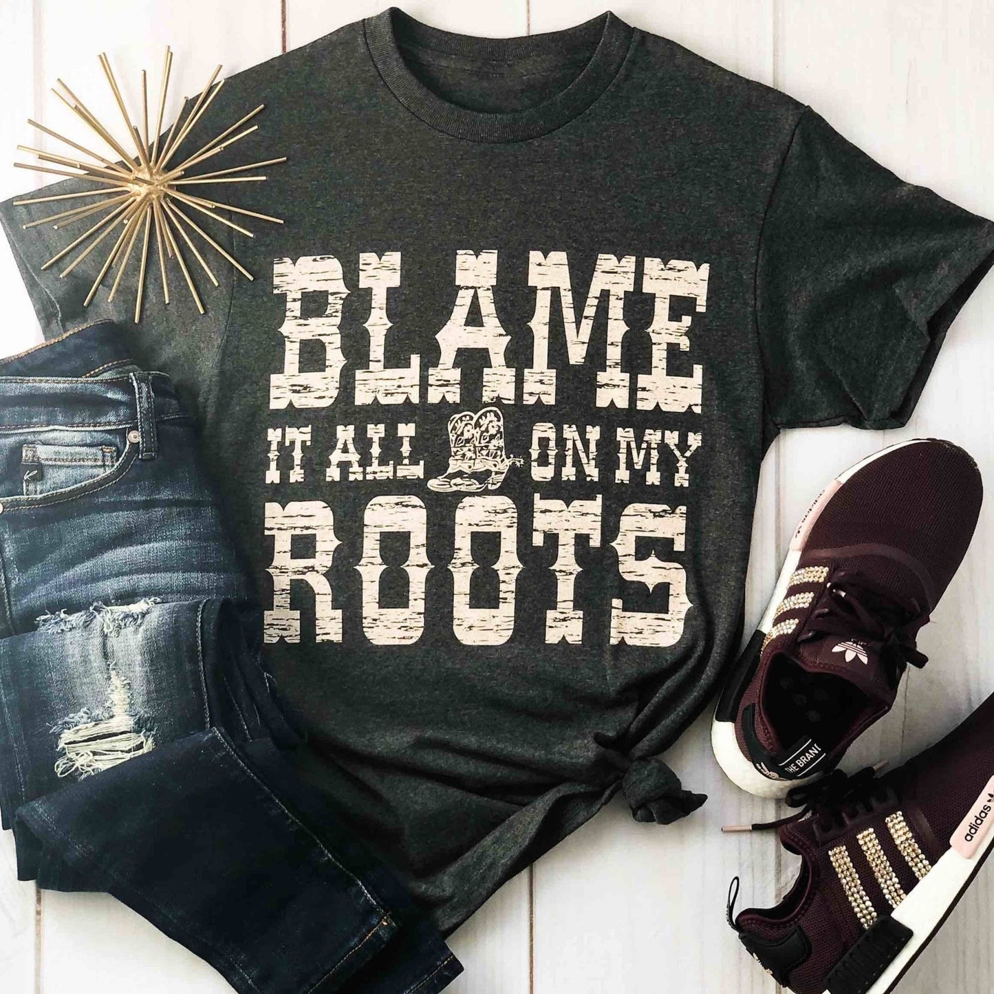 Blame It All On My Roots Soft Graphic Tee