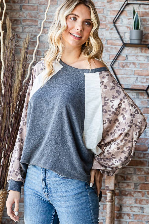 Animal Contrast Top