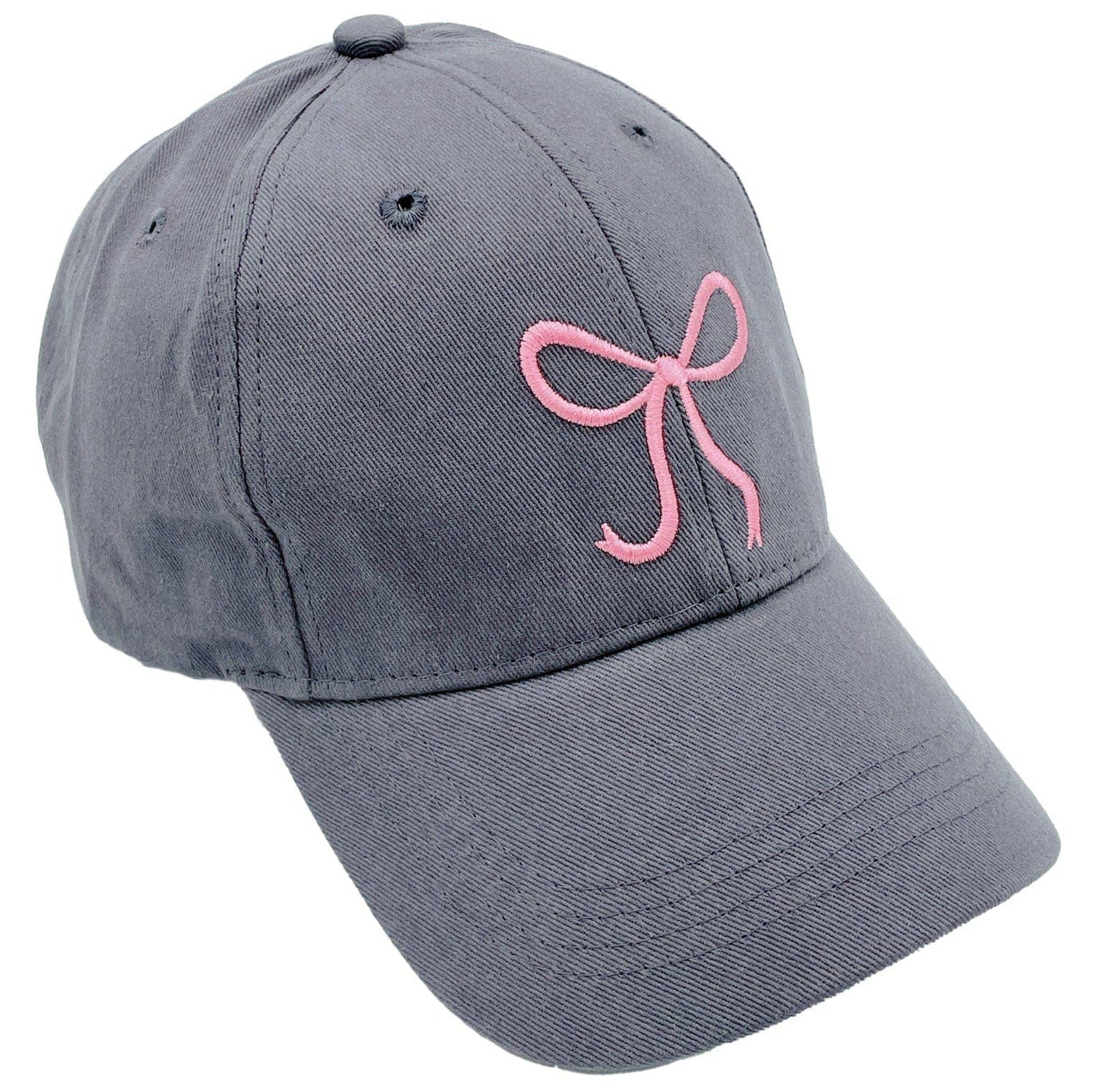 Embroidered Ribbon/Bow Design Baseball Cap