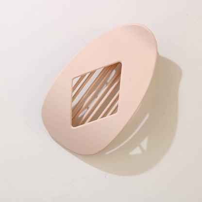 Jumbo Lay Flat Oval Hair Claw Clips Secure Styling