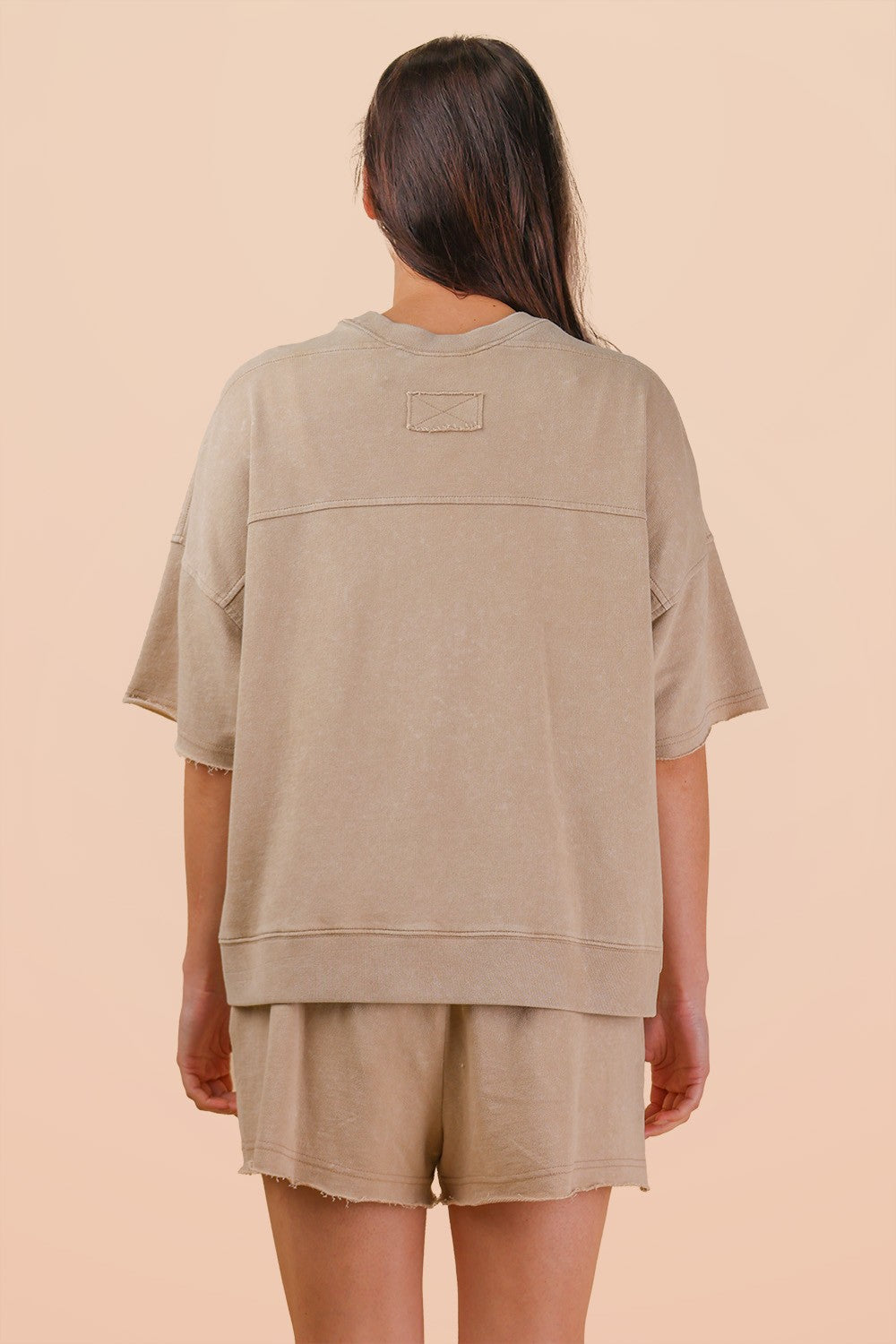 Short Sleeve Set- Oversized Top