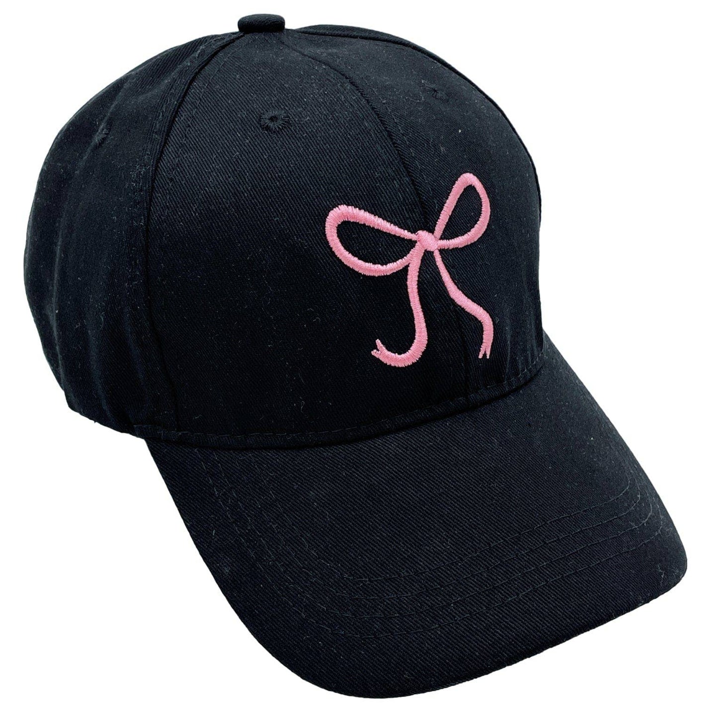 Embroidered Ribbon/Bow Design Baseball Cap