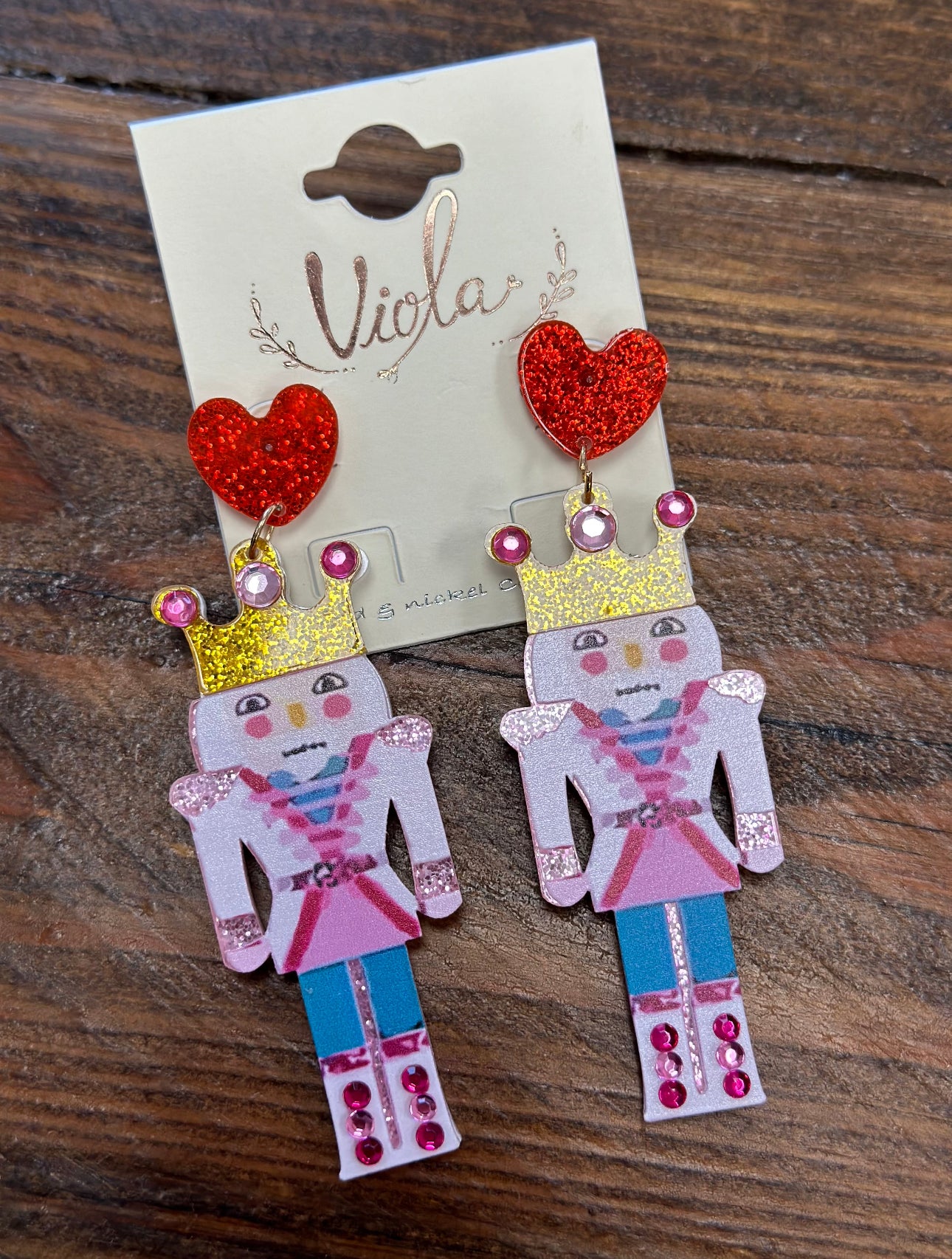 Nutcracker Acrylic Earrings