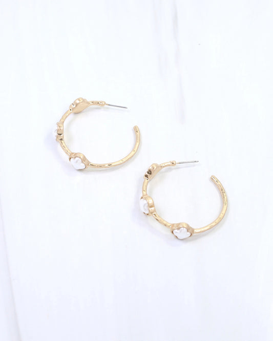 Cover Pearl Hoop Earring l