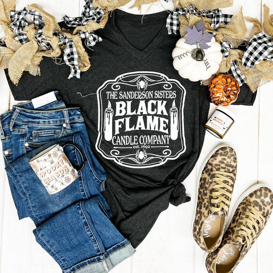 Black Flame Candle Tee