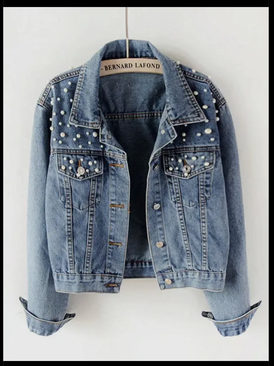 Denim Pearl Jacket