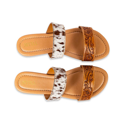 Lena Cowhide Sandals