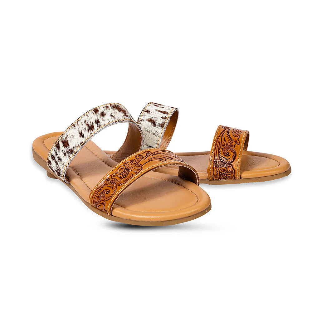 Lena Cowhide Sandals