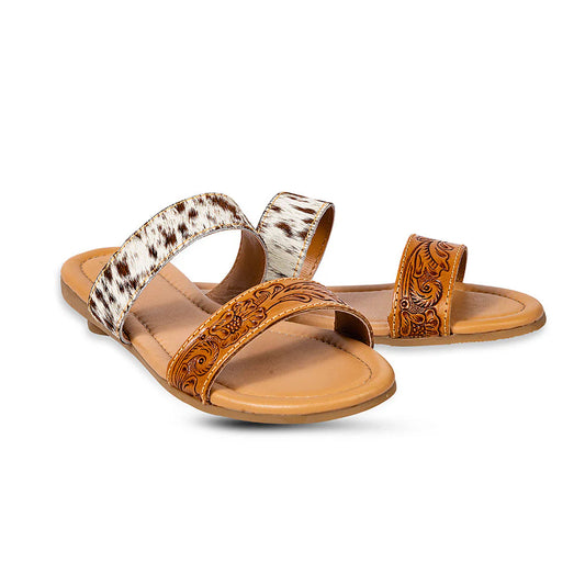 Lena Cowhide Sandals