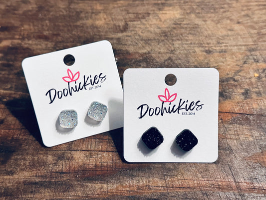 Glitter Stud Earrings