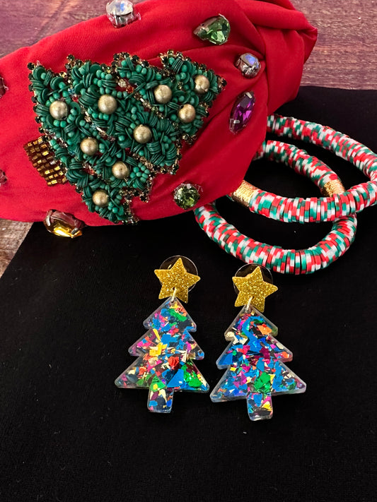 Christmas Tree Earrings