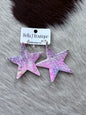 Star Leather Earrings