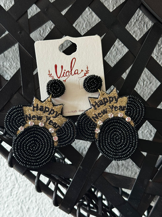 Minnie Mouse New Year’s eve Earrings