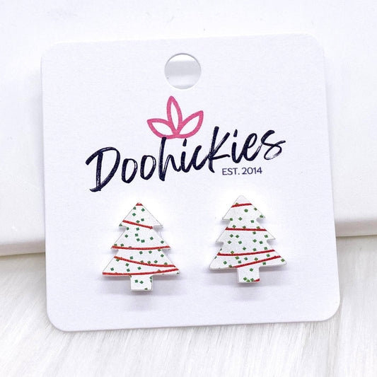 Festive Tree Studs