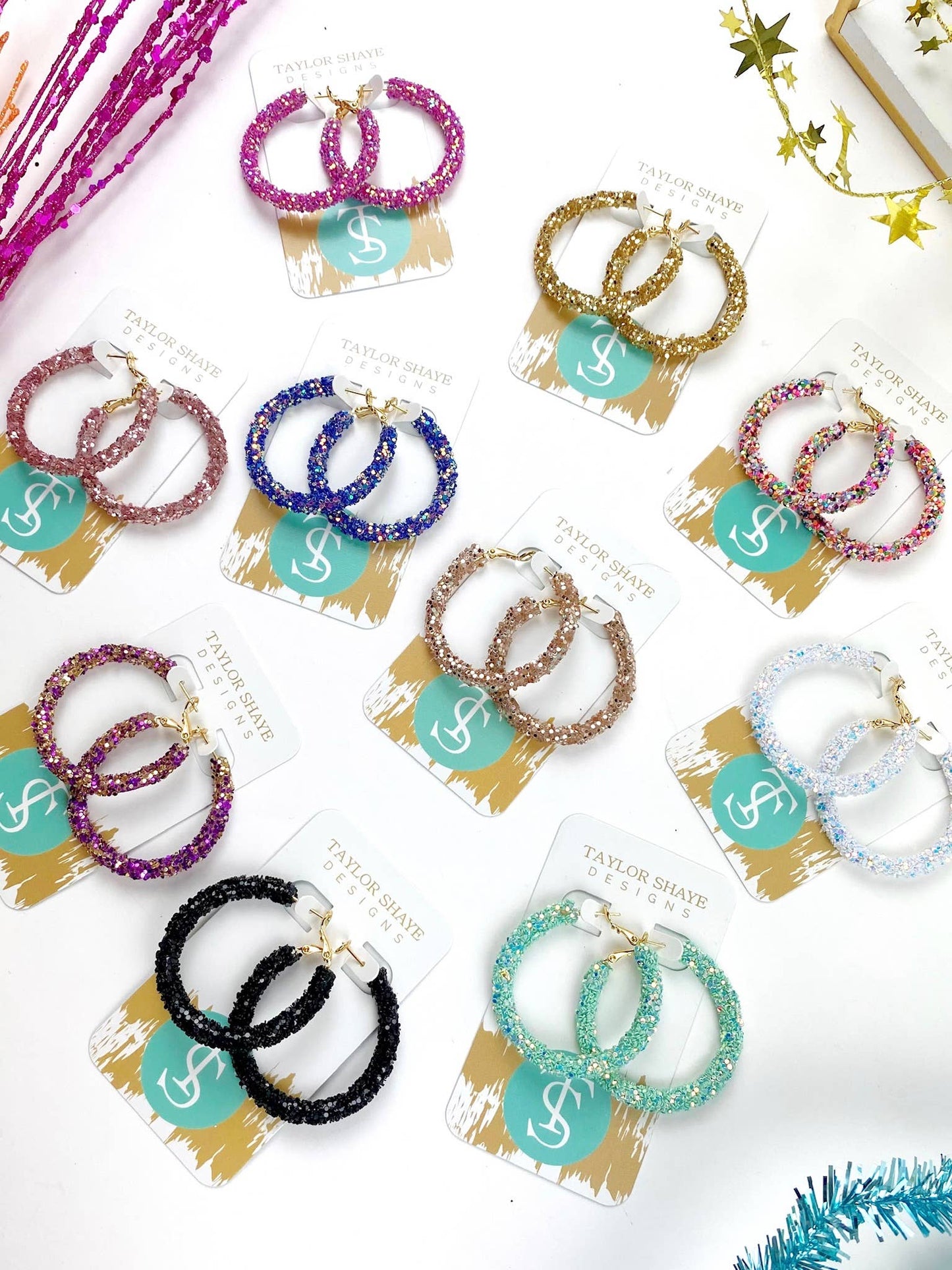 Glitter Hoops