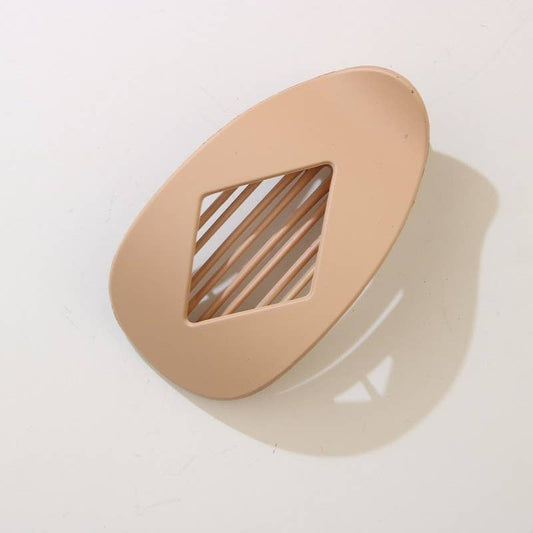Jumbo Lay Flat Oval Hair Claw Clips Secure Styling