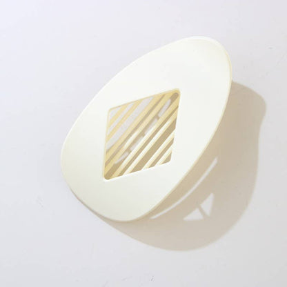 Jumbo Lay Flat Oval Hair Claw Clips Secure Styling