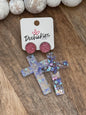 Cross Acrylic Earrings